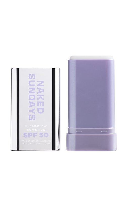 SPF 50 Clear Glow Sun Stick in Clear.