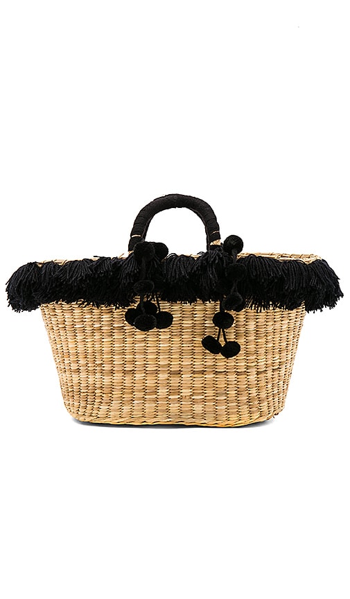 Luly Tote Black Fringe Tote