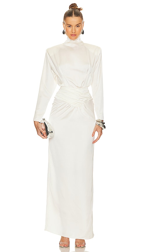 The New Arrivals by Ilkyaz Ozel Agnes Maxi in Shell White