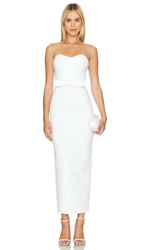 The New Arrivals by Ilkyaz Ozel Nole Dress in Temple White | REVOLVE