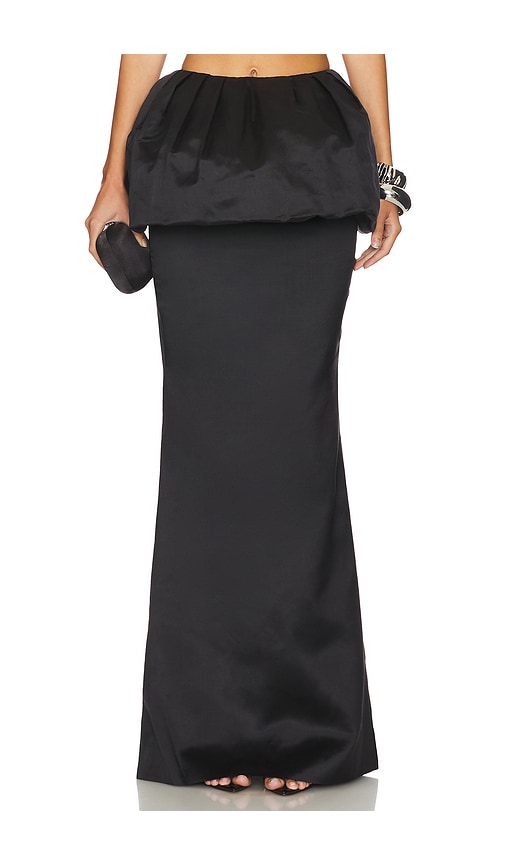The New Arrivals by Ilkyaz Ozel Galina Skirt in Obsidian Black
