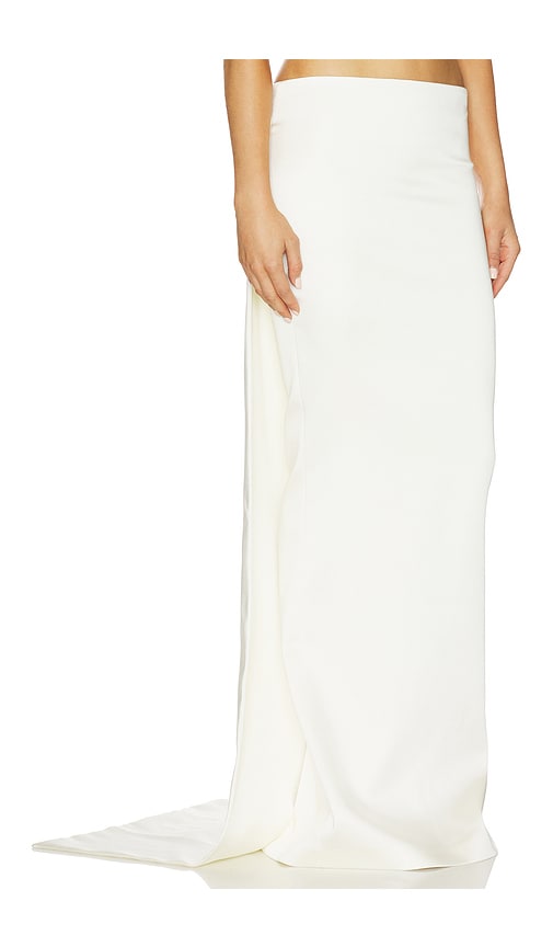 The New Arrivals By Ilkyaz Ozel Medea Satin Maxi Skirt In Brown