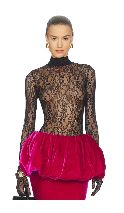 The New Arrivals by Ilkyaz Ozel Deya Lace Turtleneck