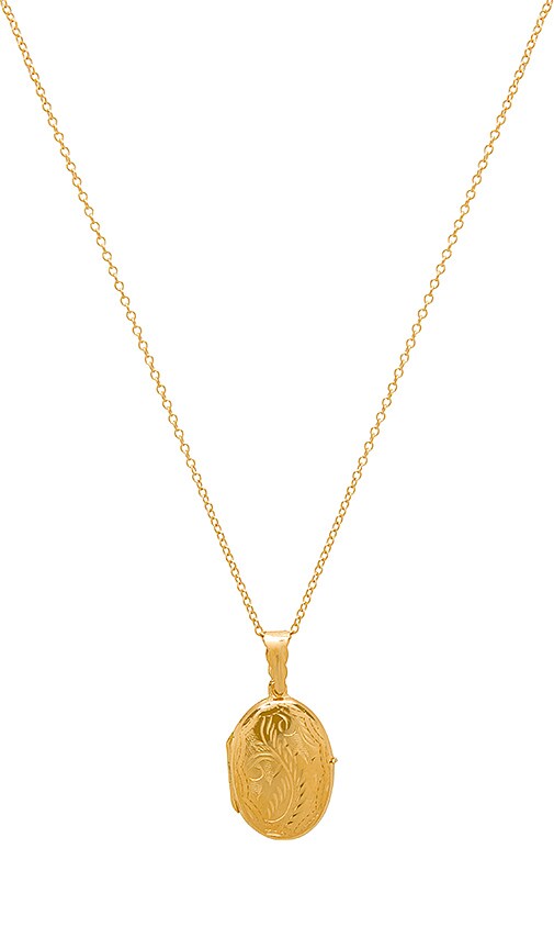 Natalie B Jewelry Oval Locket in Gold | REVOLVE