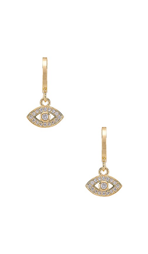 Evil Eye Mini Hoop