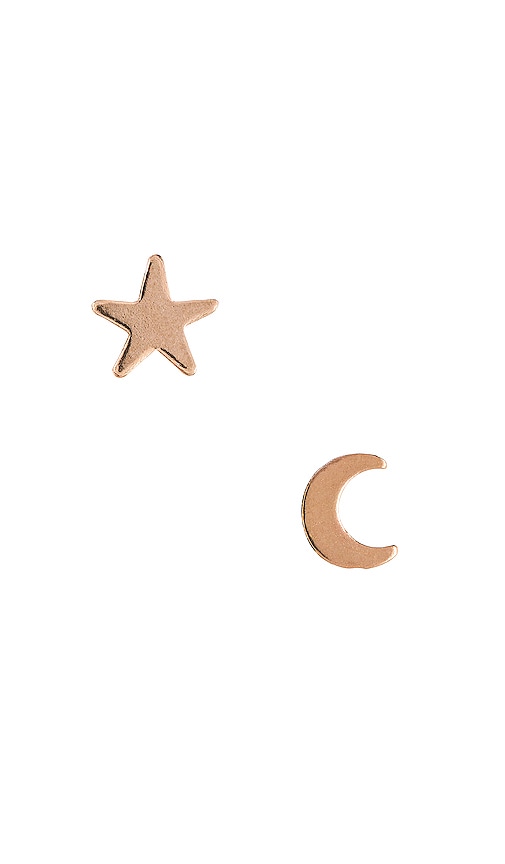 Moon & Star Studs