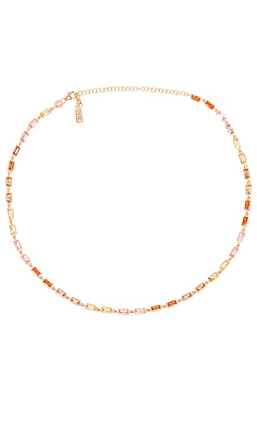 CZ Baguette Tennis Necklace