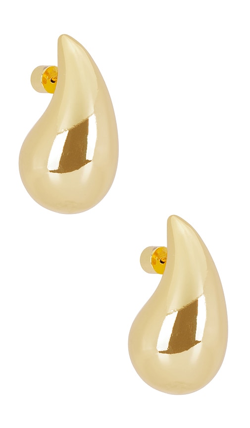 Natalie B Jewelry Gianna Large Teardrop Earrings In Gold