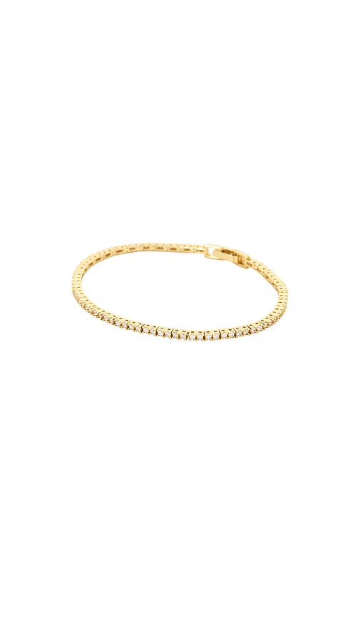 Natalie B Jewelry Evert Tennis Bracelet In Gold