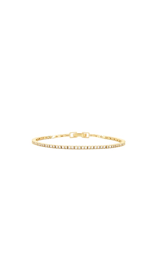 Natalie B Jewelry Evert Tennis Bracelet In Gold