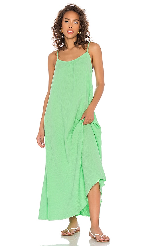 Nation LTD Lila Slip Maxi Dress in Electric Lime | REVOLVE