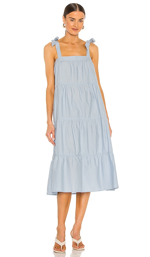 Nation LTD Amelia Tie Dress in Glass Slipper | REVOLVE