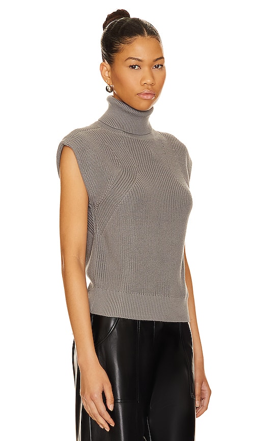 Shop Nation Ltd Sleeveless Sweater In Smoke