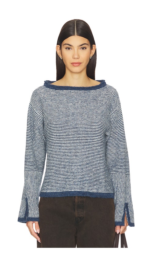 Nation Los Angeles Willow Pullover Sweater In Blue