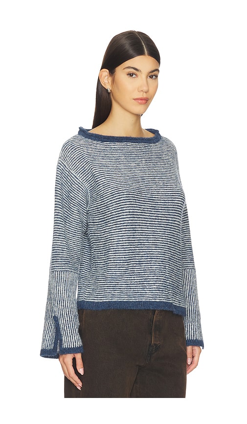 Nation Los Angeles Willow Pullover Sweater In Blue