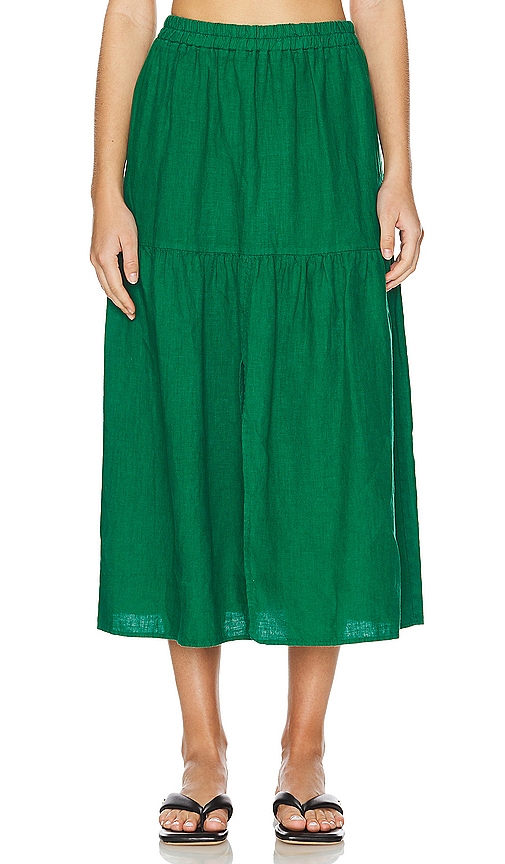 Shop Nation Ltd Esmeralda Skirt In Verdant Green