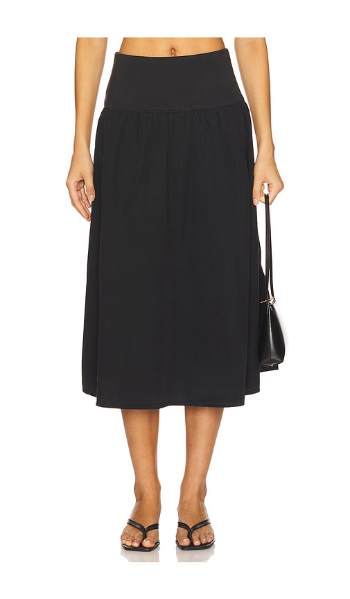 Nation Los Angeles Ava Midi Skirt In Black