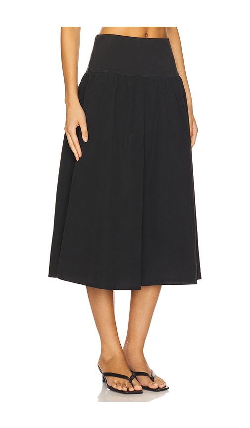 Nation Los Angeles Ava Midi Skirt In Black