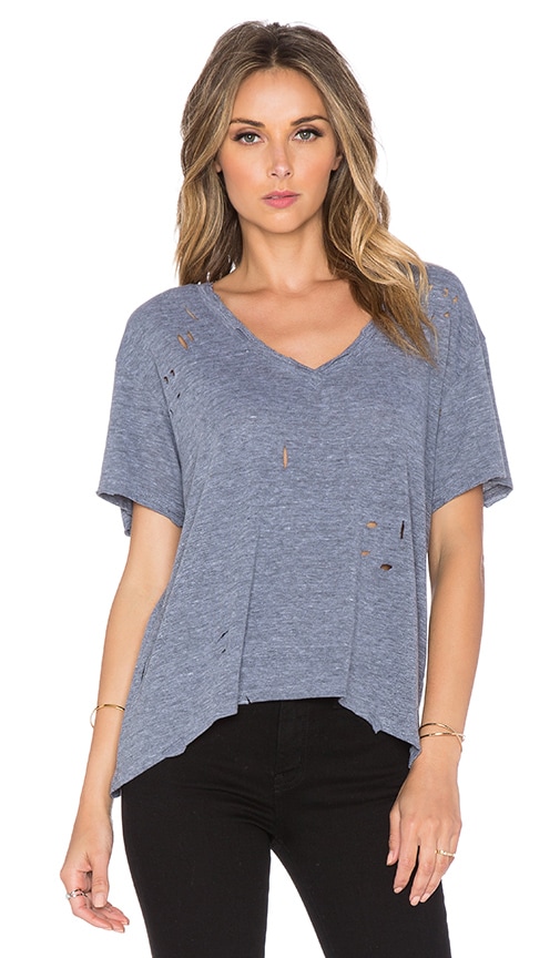 Destroyed V Neck Tee