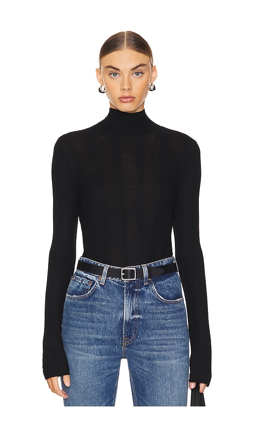 Shop Nation Ltd Rene Turtleneck Top In Black