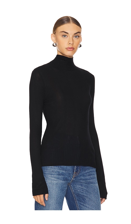 Shop Nation Ltd Rene Turtleneck Top In Black