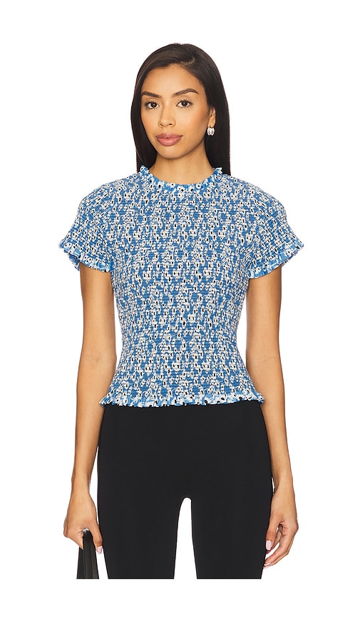 NATION LTD EVIE SMOCKED TOP 