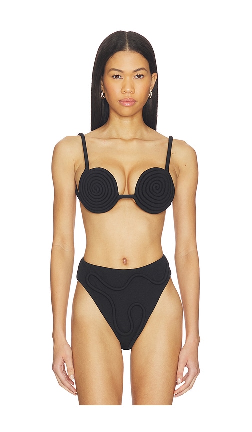 Nau Bikinis Athens Bikini Top in Black
