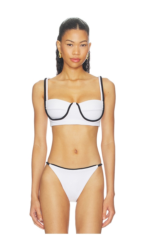 Nau Bikinis Corda Pin-up Bikini Top In Multi