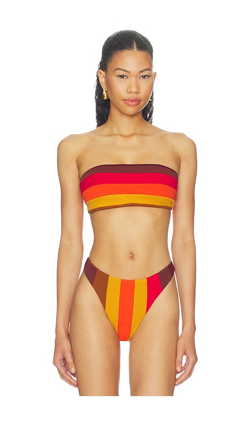 Nau Bikinis Golden Hour Bandeau Bikini Top