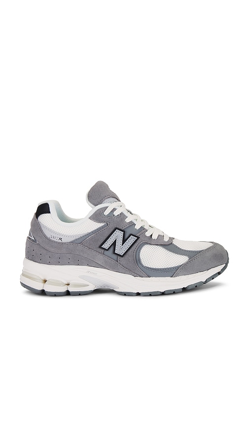 New Balance 2002r in Harbor Grey, Black, & Sea Salt | REVOLVE