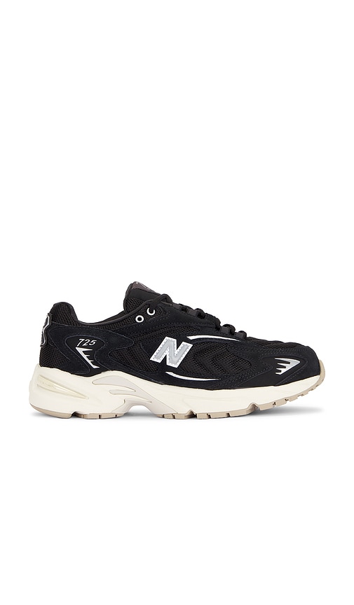 New Balance Ml725 in Black, Metallic Silver, & Angora