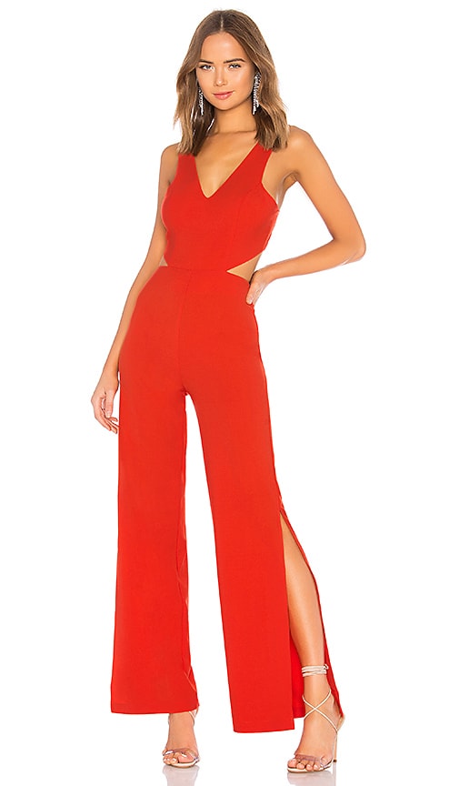 NBD x NAVEN Tiffany Jumpsuit in Neon Red | REVOLVE