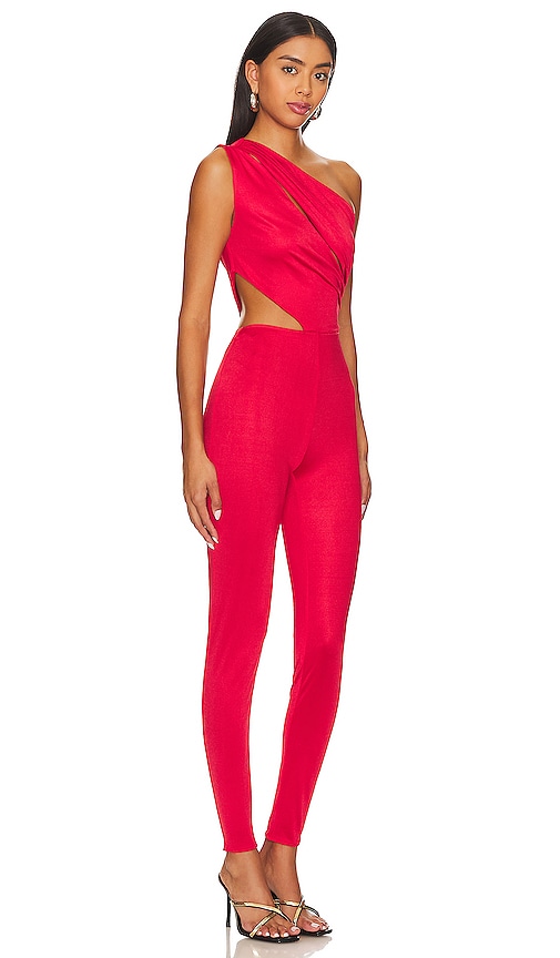 Shop Nbd Emelia Jumpsuit In Red