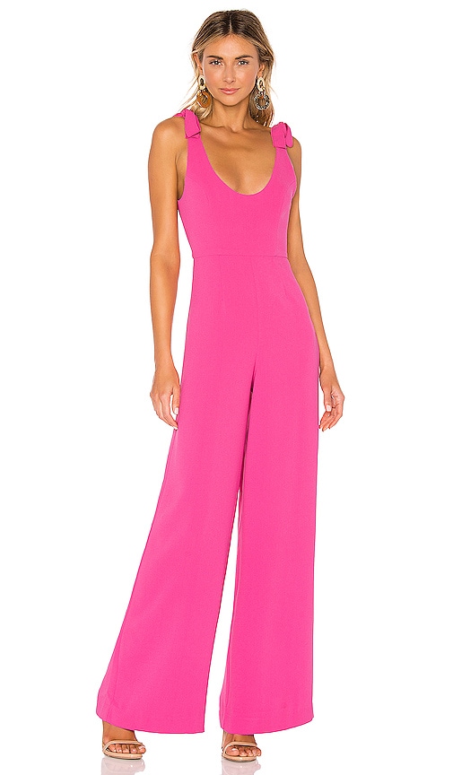 revolve pink jumpsuit