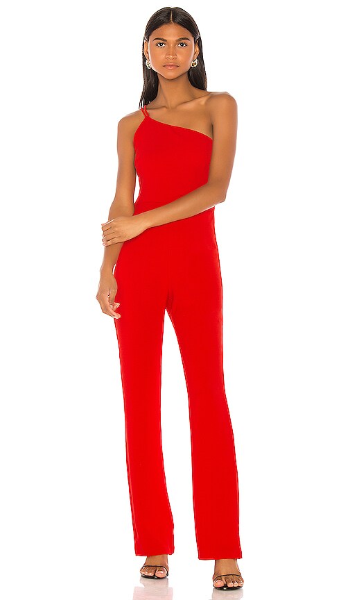 revolve red jumpsuit