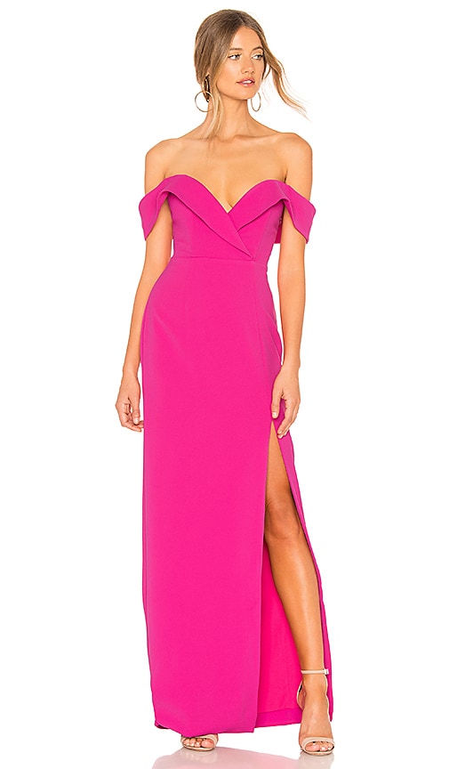 revolve pink gown