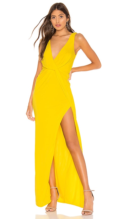 canary yellow maxi dress