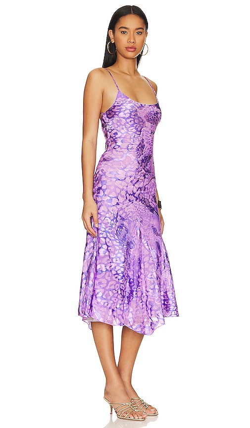 Shop Nbd Sheila Midi Dress In Lilac Leo