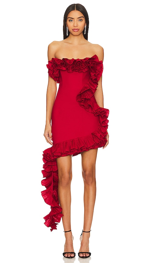NBD Wisteria Mini Dress in Red