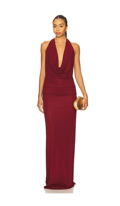 Nbd The Lisha Gown In Burgundy