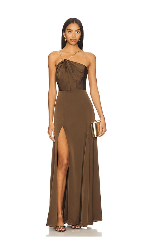 Nbd Clara Gown In Brown