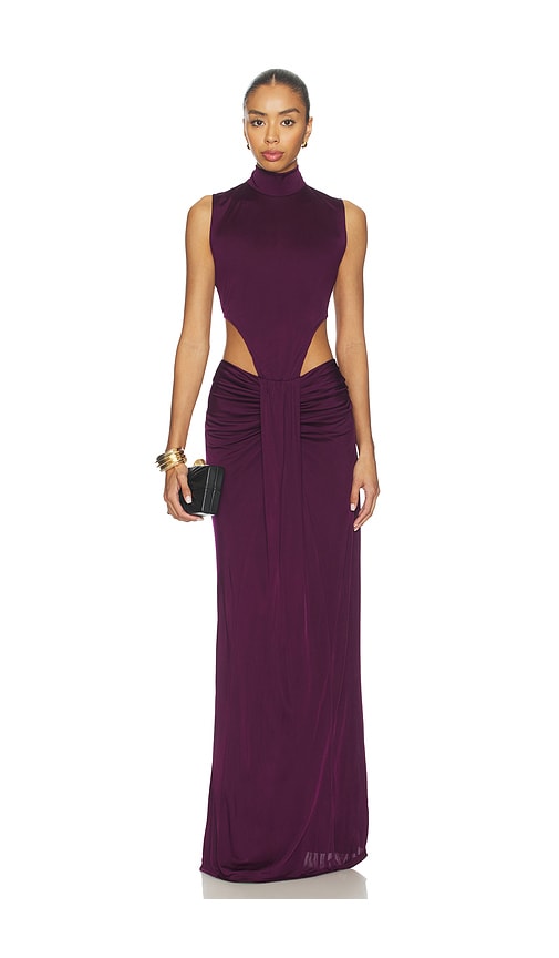 The Mohini Gown by NBD in Plum