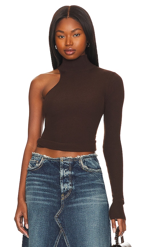 One outlet shoulder turtleneck