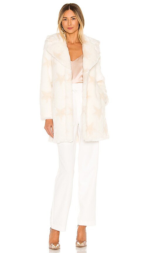 Stellar Faux Fur Coat