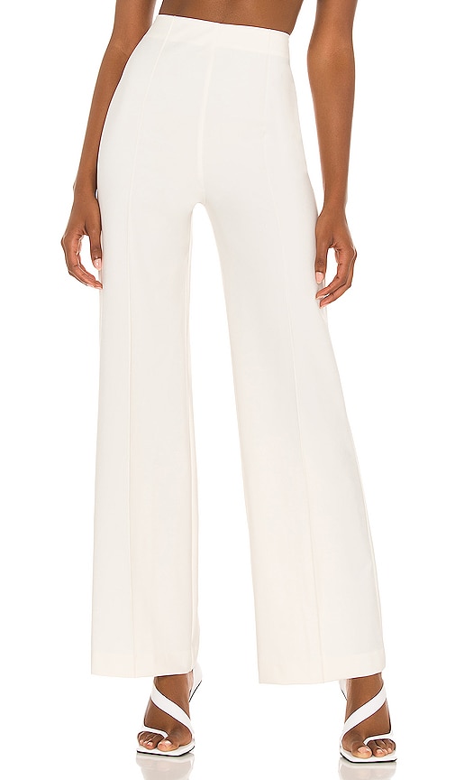 NBD Aubrie Wide Leg Pant in Ivory