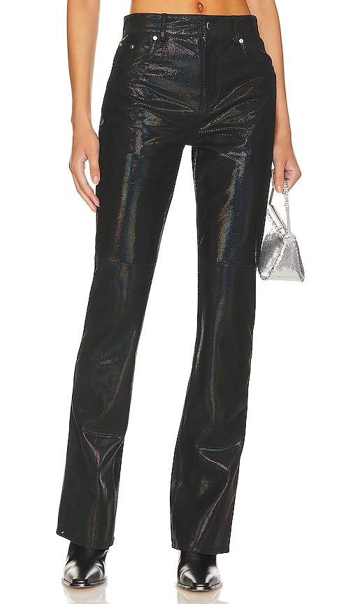 Nbd Raquel Leather Pant In Black