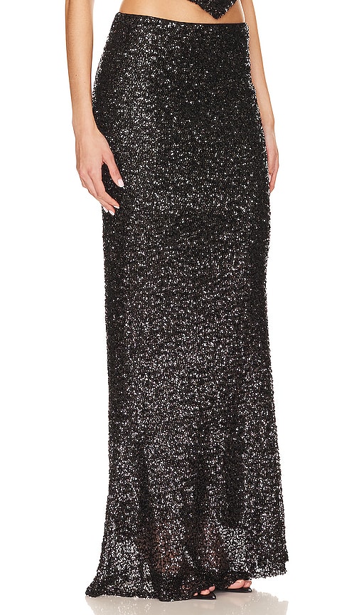 Shop Nbd Neveah Maxi Skirt In Black