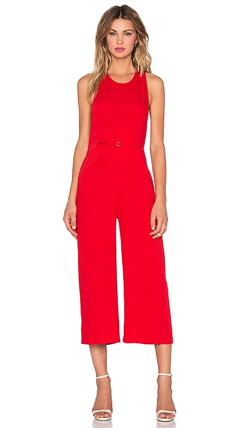 hot red jumpsuit