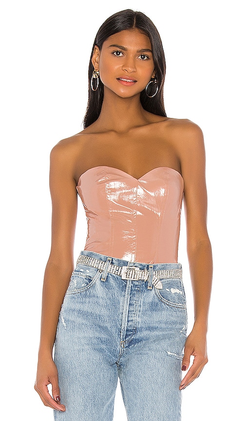 NBD Althea Bustier Top in Nude