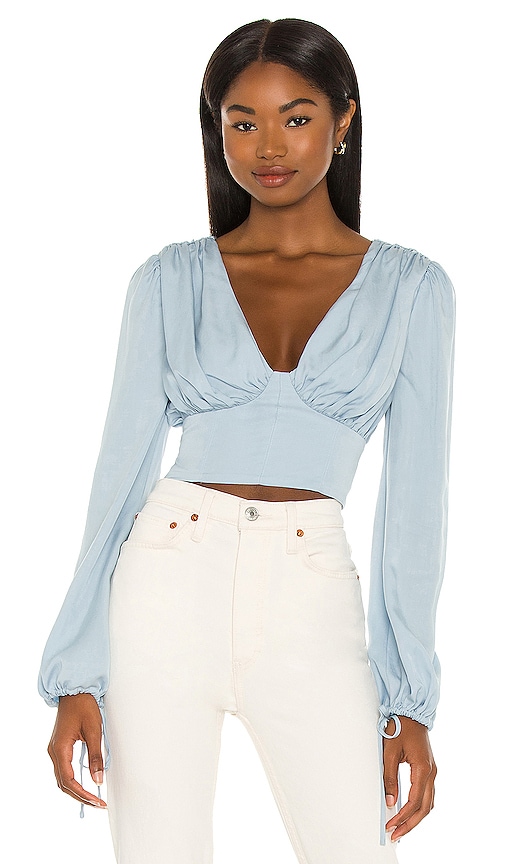 blouse baby blue